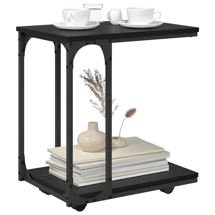 Masă laterală Stejar Negru 50 x 35 x 55.5 cm Lemn compozit - WALTI WALTI