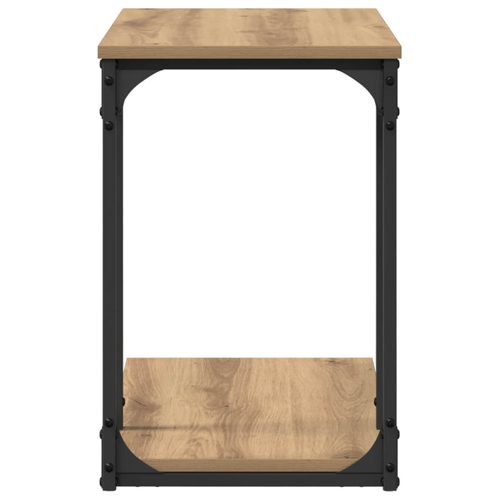 Masă laterală Stejar Artizanal 50 x 35 x 52 cm Lemn compozit - WALTI WALTI