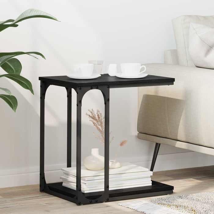 Masă laterală Stejar Negru 50 x 35 x 52 cm Lemn compozit - WALTI WALTI