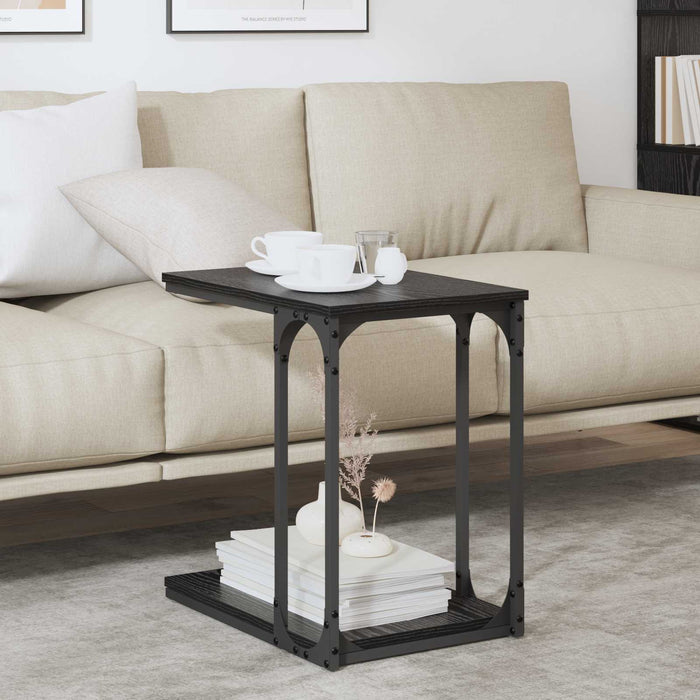 Masă laterală Stejar Negru 50 x 35 x 52 cm Lemn compozit - WALTI WALTI