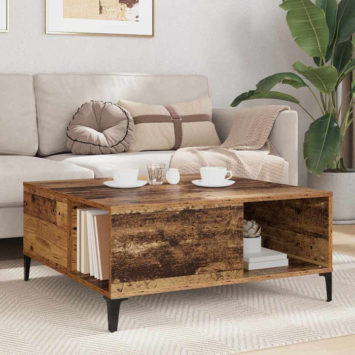 Masă de cafea Lemn Vechi 80 x 80 x 36,5 cm Lemn compozit - WALTI WALTI