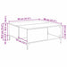 Masă de cafea Lemn Vechi 80 x 80 x 36,5 cm Lemn compozit - WALTI WALTI