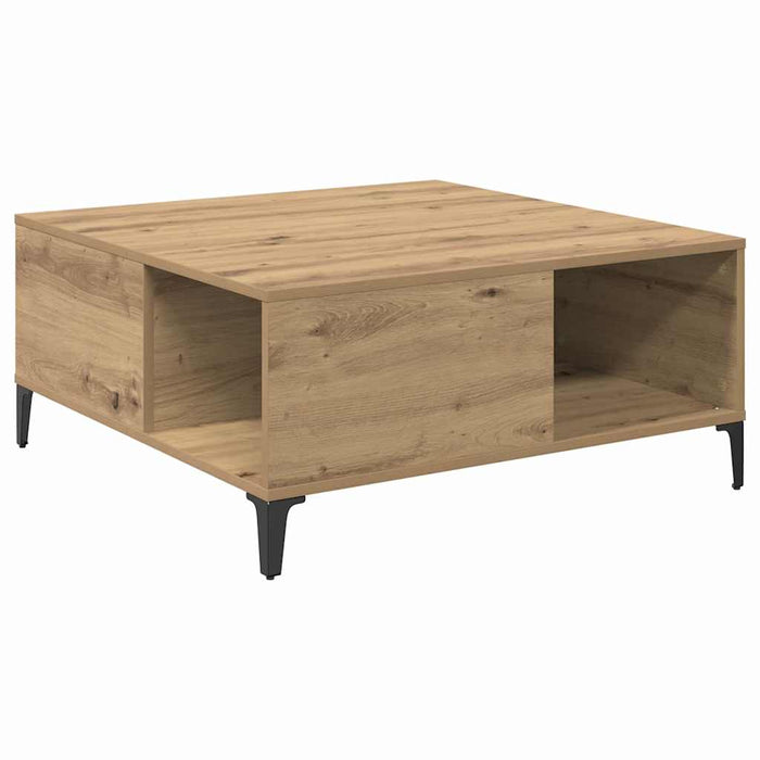 Masă de cafea Stejar Artizanal 80 x 80 x 36,5 cm Lemn compozit - WALTI WALTI
