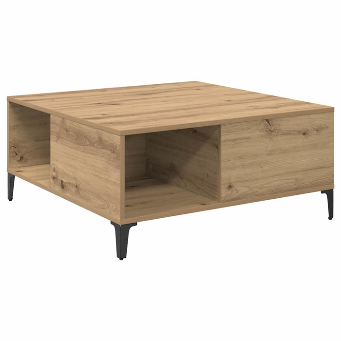 Masă de cafea Stejar Artizanal 80 x 80 x 36,5 cm Lemn compozit - WALTI WALTI