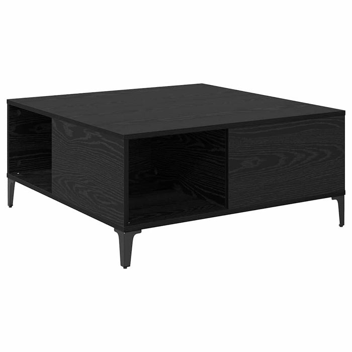 Masă de cafea Stejar Negru 80 x 80 x 36,5 cm Lemn compozit - WALTI WALTI