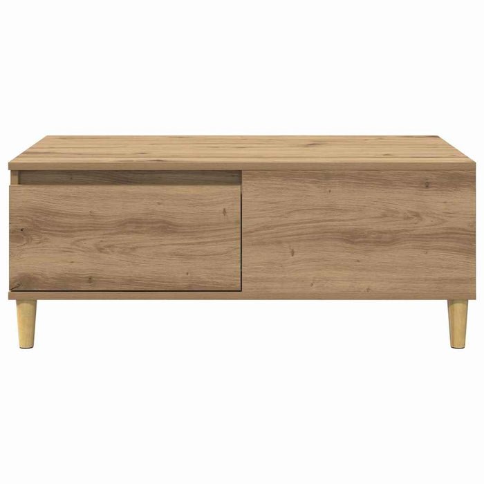 Masă de cafea Stejar Artizanal 90 x 50 x 35 cm Lemn compozit - WALTI WALTI