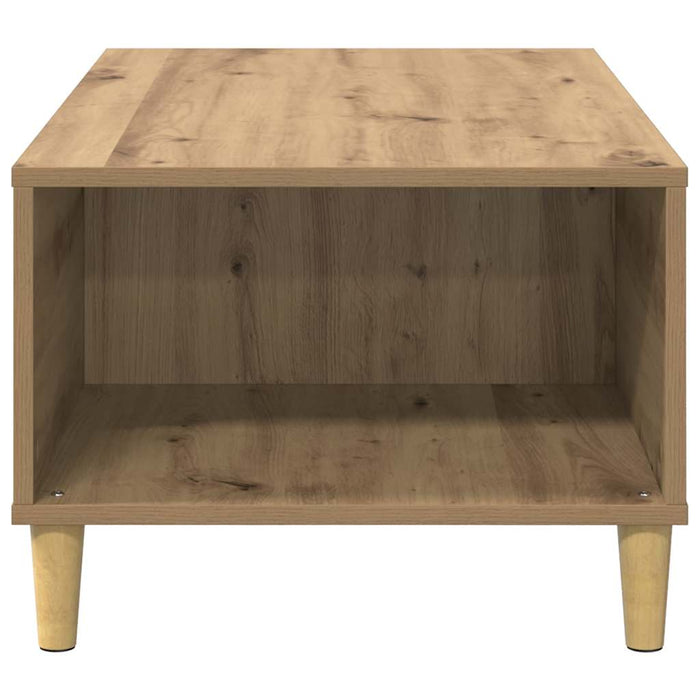 Masă de cafea Stejar Artizanal 90 x 50 x 35 cm Lemn compozit - WALTI WALTI