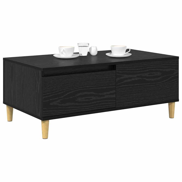 Masă de cafea Stejar Negru 90 x 50 x 35 cm Lemn compozit - WALTI WALTI