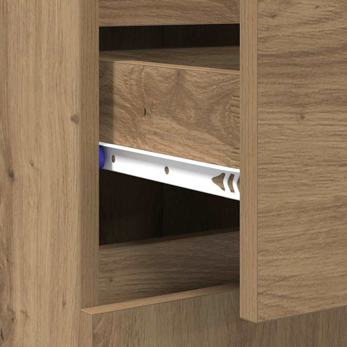 Bufet cu sertar Stejar Artizanal 60 x 35 x 70 cm Lemn compozit - WALTI WALTI