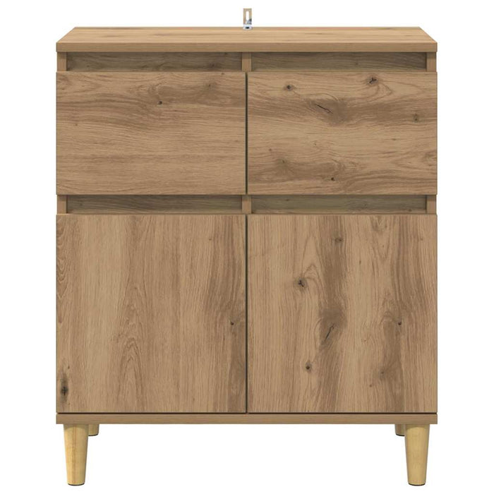 Bufet cu sertar Stejar Artizanal 60 x 35 x 70 cm Lemn compozit - WALTI WALTI