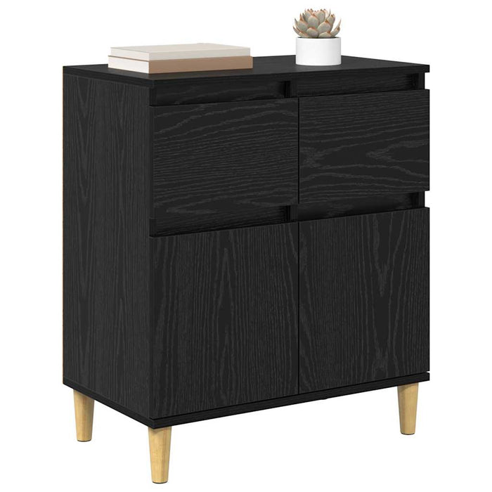 Bufet cu sertar Stejar Negru 60 x 35 x 70 cm Lemn compozit - WALTI WALTI