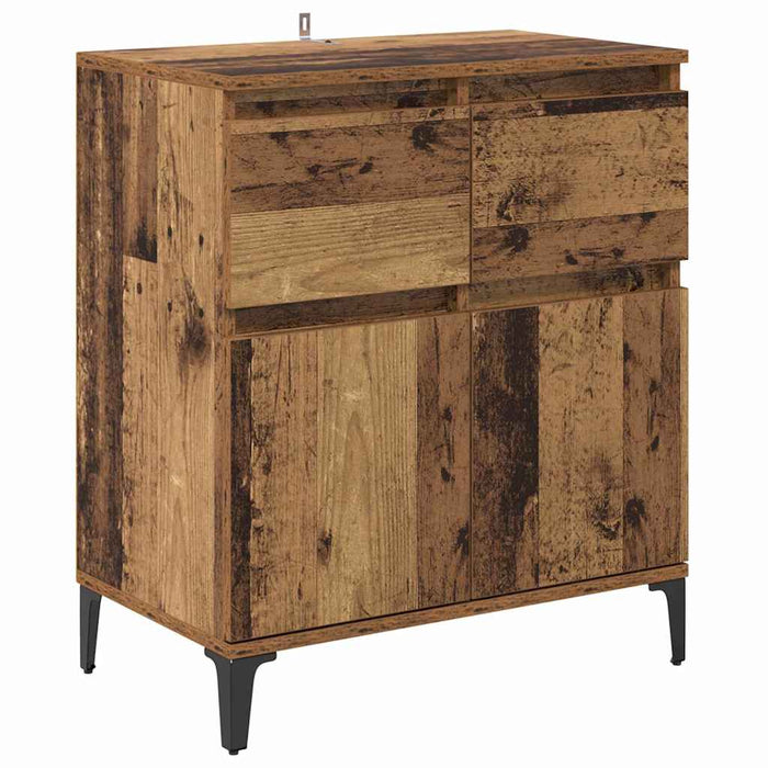 Bufet Lemn Vechi 60 x 35 x 70 cm Lemn Ingineresc și Fier - WALTI WALTI