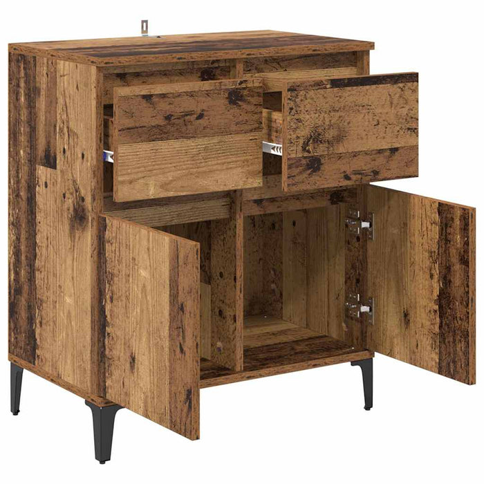 Bufet Lemn Vechi 60 x 35 x 70 cm Lemn Ingineresc și Fier - WALTI WALTI