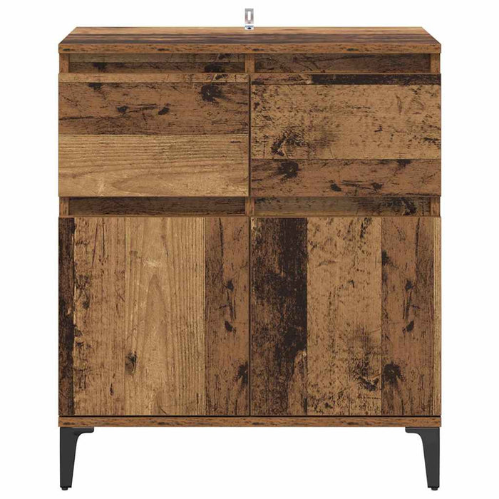 Bufet Lemn Vechi 60 x 35 x 70 cm Lemn Ingineresc și Fier - WALTI WALTI