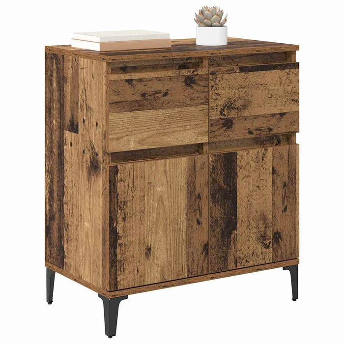 Bufet Lemn Vechi 60 x 35 x 70 cm Lemn Ingineresc și Fier - WALTI WALTI