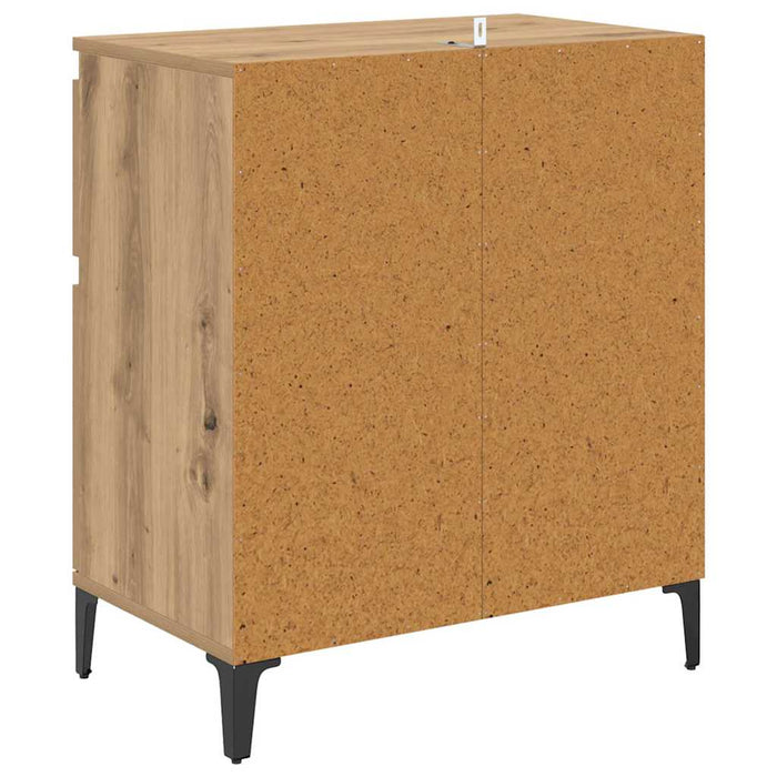 Bufet Stejar Artizanal 60 x 35 x 70 cm Lemn Ingineresc și Fier - WALTI WALTI