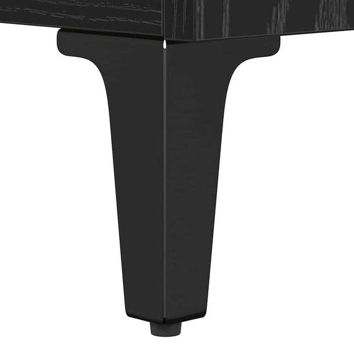 Bufet Stejar Negru 60 x 35 x 70 cm Lemn Ingineresc și Fier - WALTI WALTI