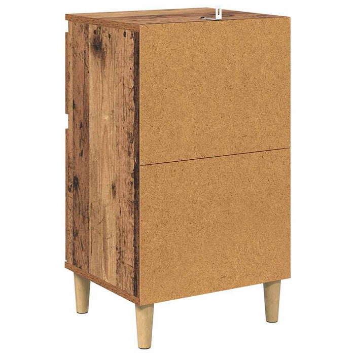 Dulap de noapte Lemn vechi 40 x 35 x 70 cm Lemn compozit - WALTI WALTI