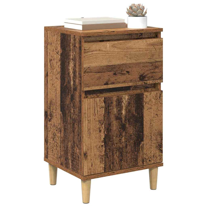 Dulap de noapte Lemn vechi 40 x 35 x 70 cm Lemn compozit - WALTI WALTI