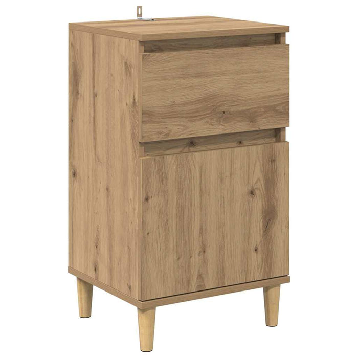 Dulap de noapte Stejar Artizanal 40 x 35 x 70 cm Lemn compozit - WALTI WALTI