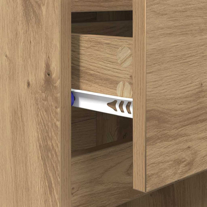 Dulap de noapte 2 pcs Stejar Artizanal 40 x 35 x 70 cm - WALTI WALTI