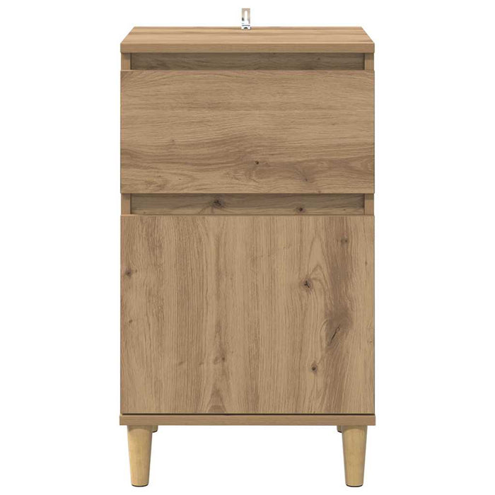 Dulap de noapte 2 pcs Stejar Artizanal 40 x 35 x 70 cm - WALTI WALTI