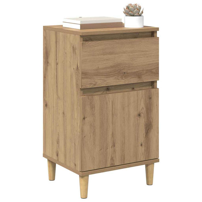 Dulap de noapte 2 pcs Stejar Artizanal 40 x 35 x 70 cm - WALTI WALTI