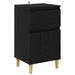 Dulap de noapte Stejar Negru 40 x 35 x 70 cm Lemn compozit - WALTI WALTI