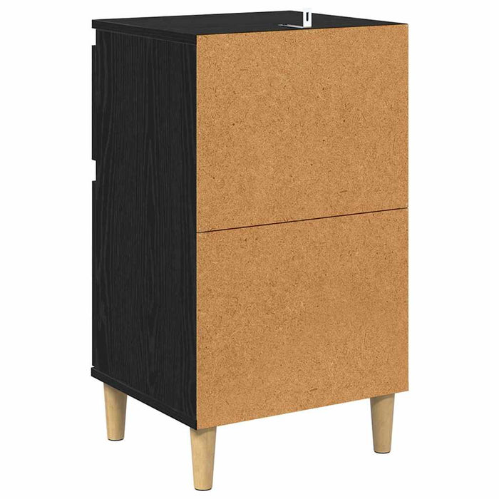 Dulap de noapte cu sertar 2 pcs Stejar Negru 40 x 35 x 70 cm - WALTI WALTI
