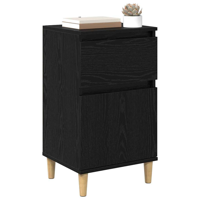 Dulap de noapte cu sertar 2 pcs Stejar Negru 40 x 35 x 70 cm - WALTI WALTI