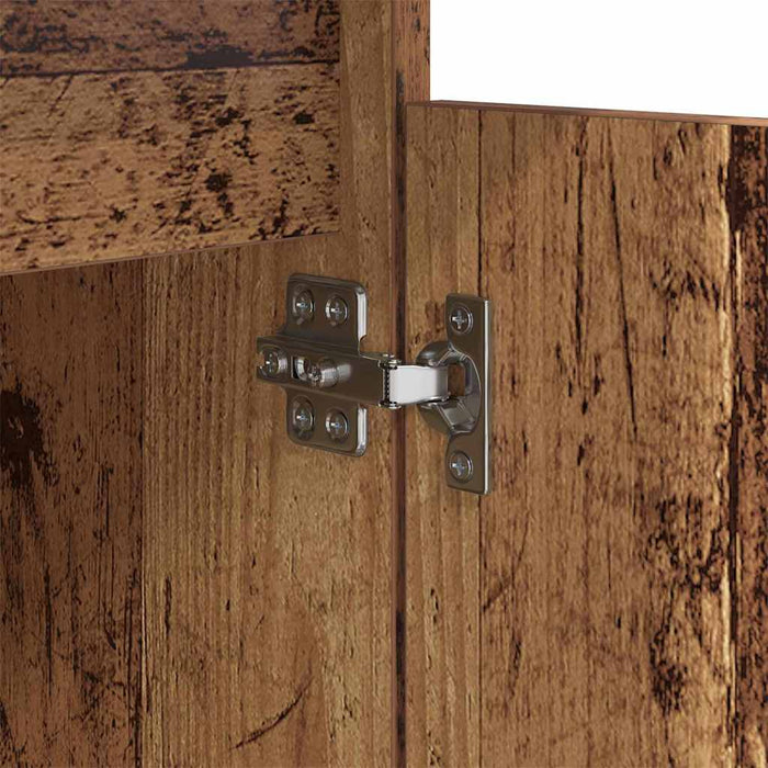 Dulap de noapte 2 pcs Lemn vechi 40 x 35 x 70 cm Lemn compozit - WALTI WALTI