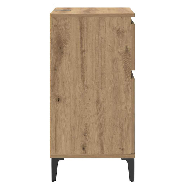 Dulap de noapte 2 pcs Stejar Artizanal 40 x 35 x 70 cm - WALTI WALTI
