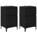 Dulap de noapte cu sertar 2 pcs Stejar Negru 40 x 35 x 70 cm - WALTI WALTI