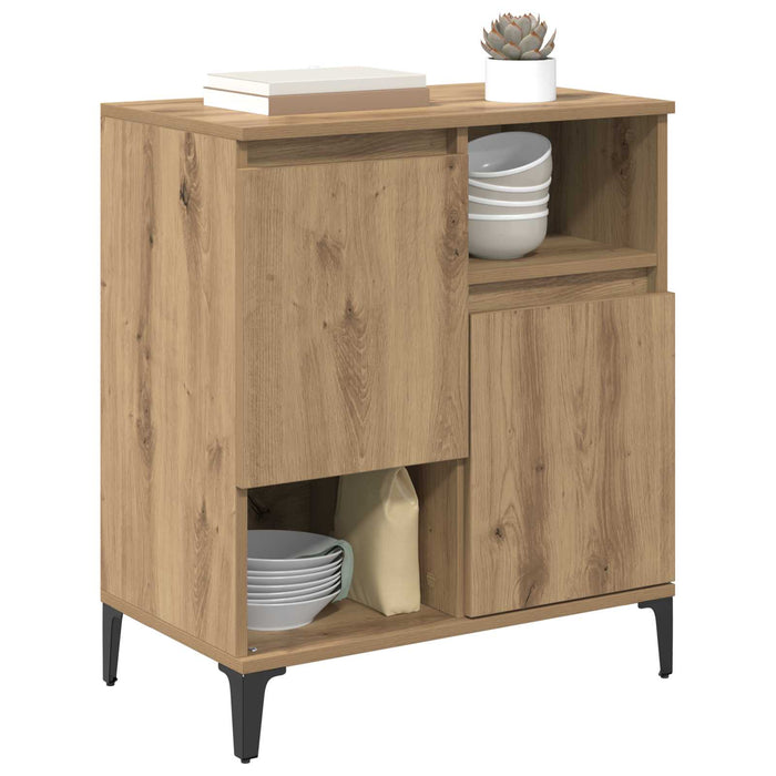 Bufet Stejar Artizanal 60 x 35 x 70 cm Lemn compozit WALTI