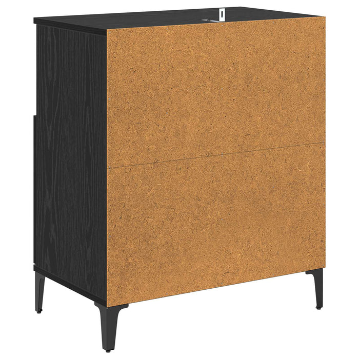 Bufet Stejar Negru 60 x 35 x 70 cm Lemn compozit - WALTI WALTI