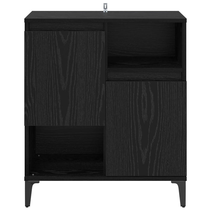Bufet Stejar Negru 60 x 35 x 70 cm Lemn compozit - WALTI WALTI