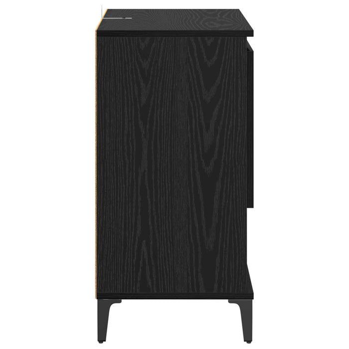 Bufet Stejar Negru 60 x 35 x 70 cm Lemn compozit - WALTI WALTI
