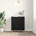 Bufet Stejar Negru 60 x 35 x 70 cm Lemn compozit - WALTI WALTI