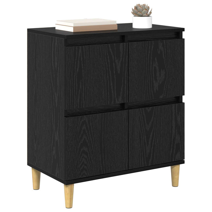 Bufet Stejar Negru 60 x 35 x 70 cm Lemn compozit - WALTI WALTI