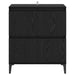 Bufet Stejar Negru 60 x 35 x 70 cm Lemn Ingineresc și Fier - WALTI WALTI