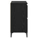 Bufet Stejar Negru 60 x 35 x 70 cm Lemn Ingineresc și Fier - WALTI WALTI