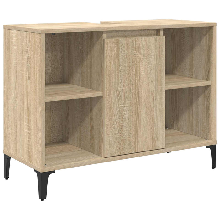 Dulap de chiuvetă cu raft cu ușă Stejar Sonoma 80 x 33 x 60 cm - WALTI WALTI