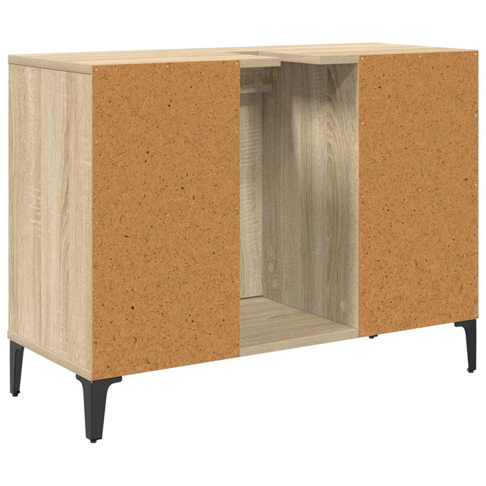 Dulap de chiuvetă cu raft cu ușă Stejar Sonoma 80 x 33 x 60 cm - WALTI WALTI