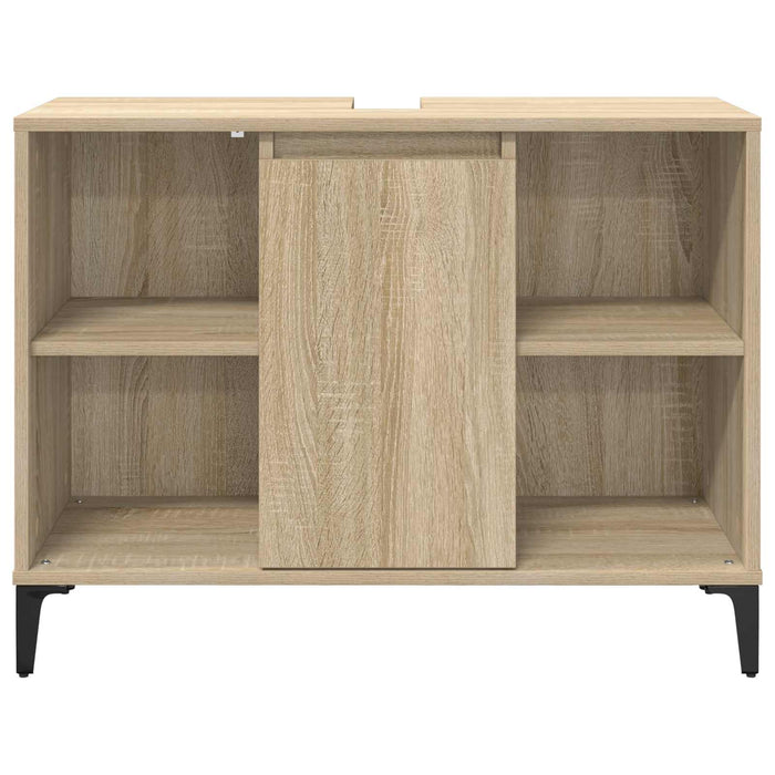 Dulap de chiuvetă cu raft cu ușă Stejar Sonoma 80 x 33 x 60 cm - WALTI WALTI
