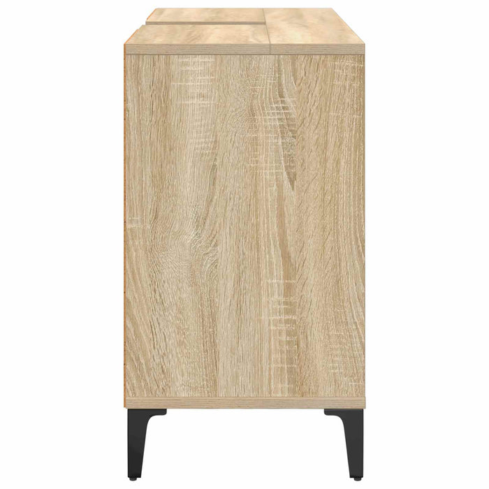 Dulap de chiuvetă cu raft cu ușă Stejar Sonoma 80 x 33 x 60 cm - WALTI WALTI