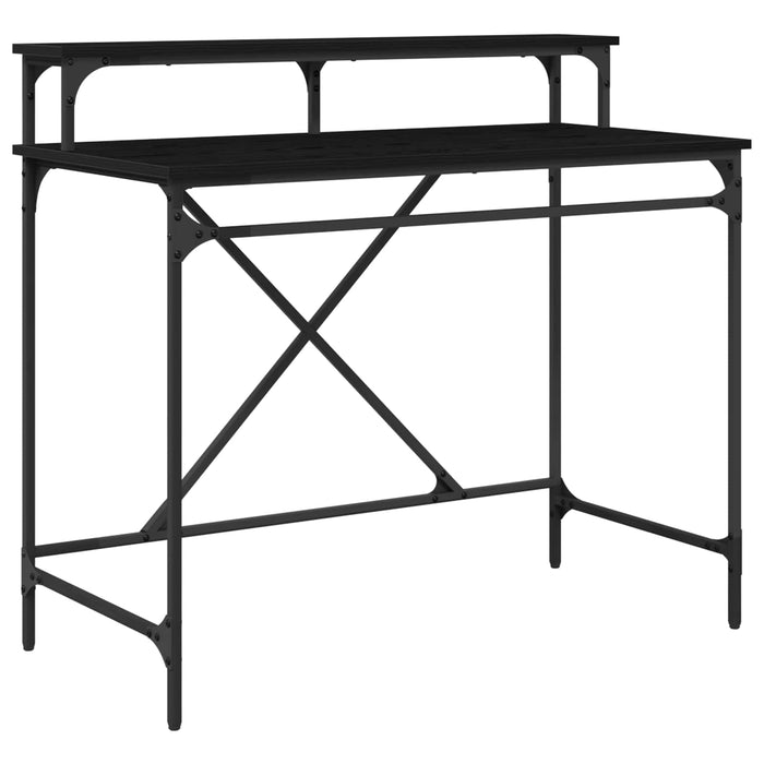 Birou Stejar Negru 100 x 50 x 90 cm Lemn compozit - WALTI WALTI