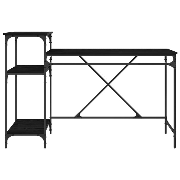 Birou Stejar Negru 135 x 50 x 90 cm Lemn compozit - WALTI WALTI