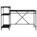 Birou Stejar Negru 135 x 50 x 90 cm Lemn compozit - WALTI WALTI