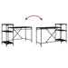 Birou Stejar Negru 135 x 50 x 90 cm Lemn compozit - WALTI WALTI