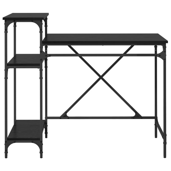 Birou Stejar Negru 105 x 50 x 90 cm Lemn compozit - WALTI WALTI